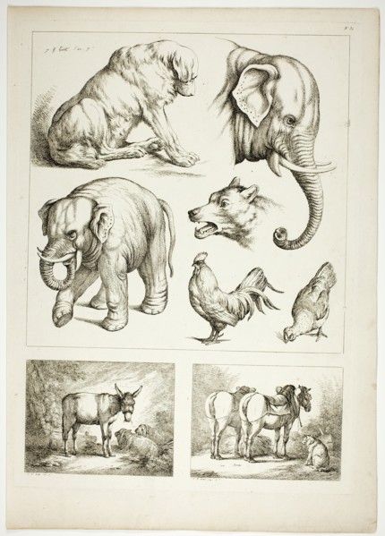 Plate 32 of 38 from Oeuvres de J. B. Huet, 1796–99. Creator: Jean Baptiste Marie Huet.