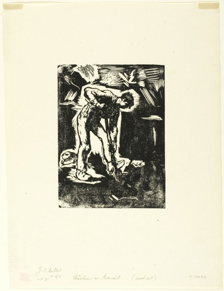 Peasant Digging, 1863. Creator: Jean Francois Millet.