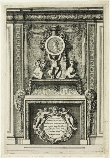 Chimneys in the Italian Manner, c. 1665. Creator: Jean le Pautre.