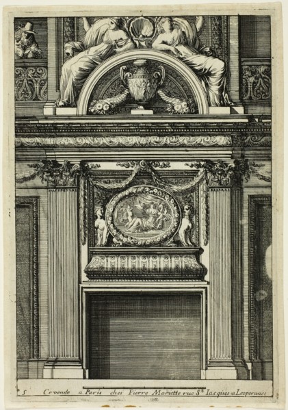 Chimneys in the Italian Manner, c. 1665. Creator: Jean le Pautre.