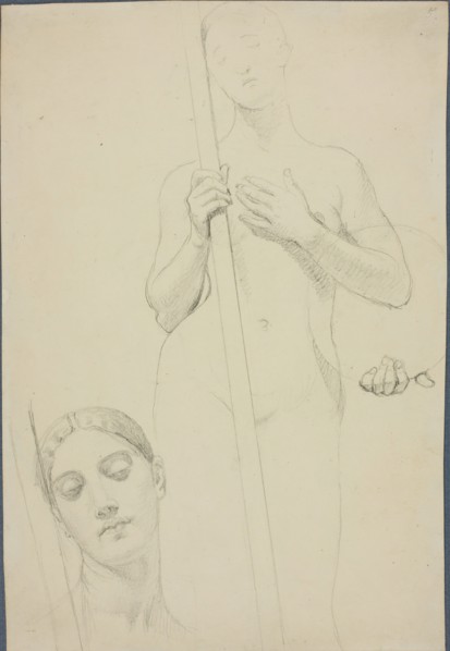 Study, c. 1842. Creator: Jean-Auguste-Dominique Ingres.