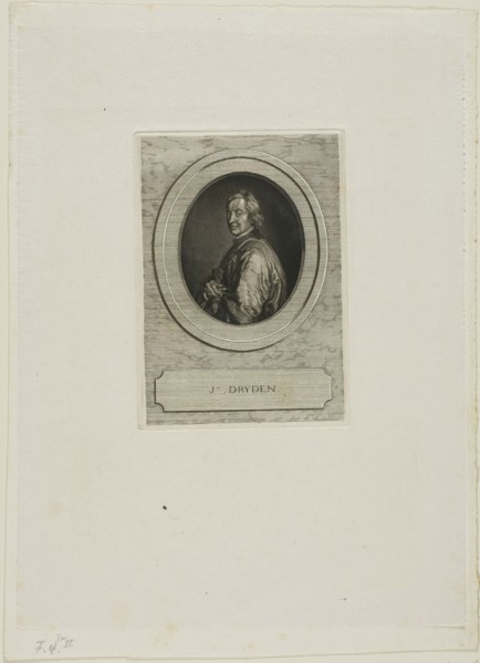 John Dryden, n.d. Creator: Jean-Baptiste de Grateloup.