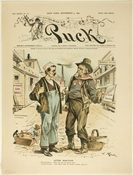 After Election, from Puck, published November 5, 1890. Creator: Joseph Keppler.