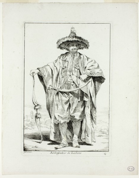 Ambassadeur de la Chine, plate fifteen from Caravanne du Sultan à la Mecque, 1748. Creator: Joseph-Marie Vien the Elder.