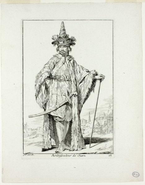 Ambassadeur du Siam, plate sixteen from Caravanne du Sultan à la Mecque, 1748. Creator: Joseph-Marie Vien the Elder.
