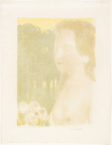 She was More Beautiful Than Dreams, plate seven from Love, 1898, published 1899. Creator: Maurice Denis.