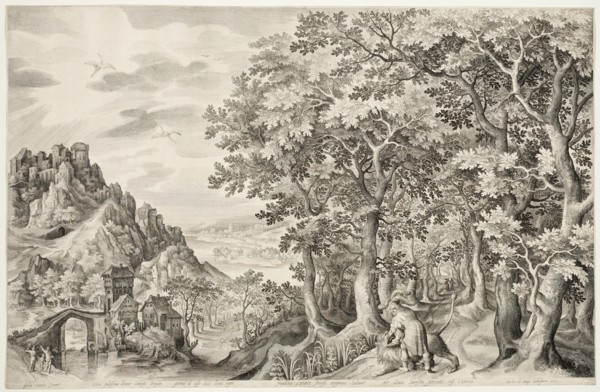 Samson Killing the Lion, 1603. Creator: Nicolaes de Bruyn.