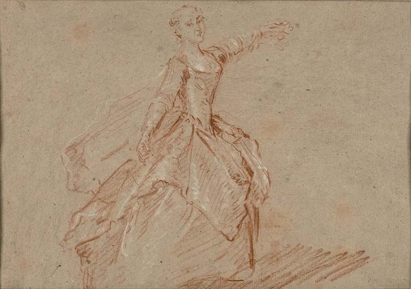 Study for The Dance Between the Pavilion and the Fountain, c. 1732. Creator: Nicolas Lancret.