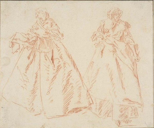 Two Standing Women, n.d. Creator: Nicolas Lancret.