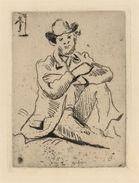 Guillaumin with the Hanged Man, 1873. Creator: Paul Cezanne.