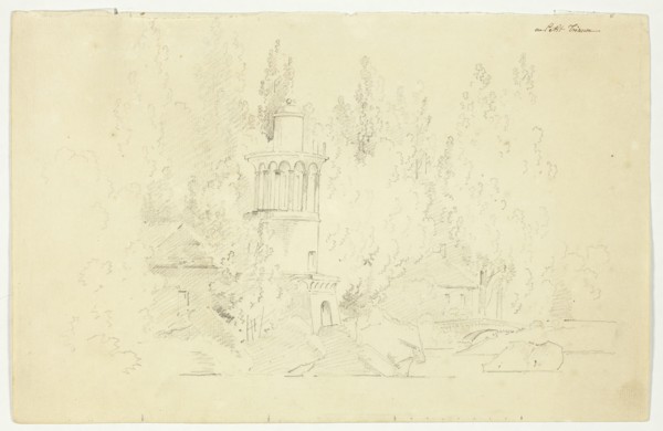 View of the Park at Versailles: Petit Trianon, n.d. Creator: Pierre Antoine Mongin.