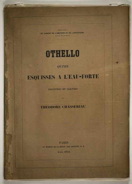 Frontispiece, from Othello, 1844. Creator: Theodore Chasseriau.