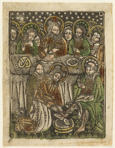 The Last Supper and Christ Washing the Feet of the Apostles, 1460-65. Creator: Unknown.
