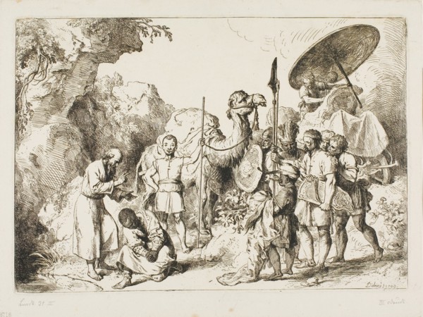 Baptism of the Chamberlain of Queen Candace of Ethiopia, 1740. Creator: Christian Wilhelm Ernst Dietrich.