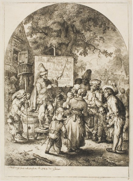 Ballad Singer at a Country Fair, n.d. Creator: Christian Wilhelm Ernst Dietrich.