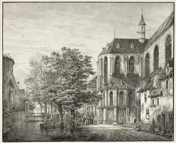 Parish Church at Boppard on the Rhine, 1822. Creator: Domenico Quaglio II.