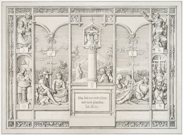 Coping-stone, 1823. Creator: Ferdinand Olivier.