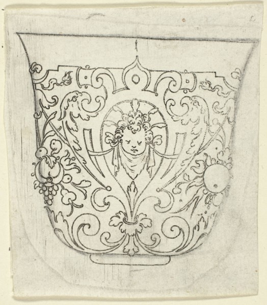 Plate 1, from XX Stuck zum (ornamental designs for goblets and beakers), 1601. Creator: Master AP.