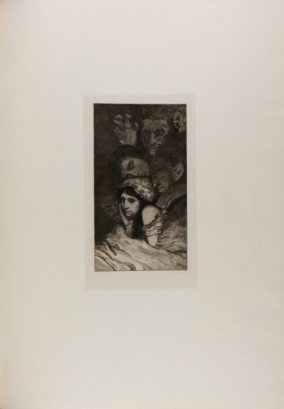 Dreams, plate three from A Life, 1884. Creator: Max Klinger.