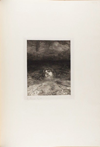 Downfall, from A Life, 1884. Creator: Max Klinger.