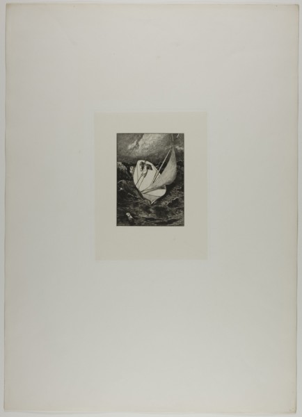 Rescue, plate four from A Glove, 1881. Creator: Max Klinger.