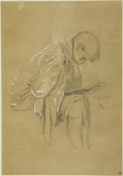 The Chronicler (recto and verso), April 5, 1888 (recto); April 6, 1888 (verso). Creator: Max Klinger.