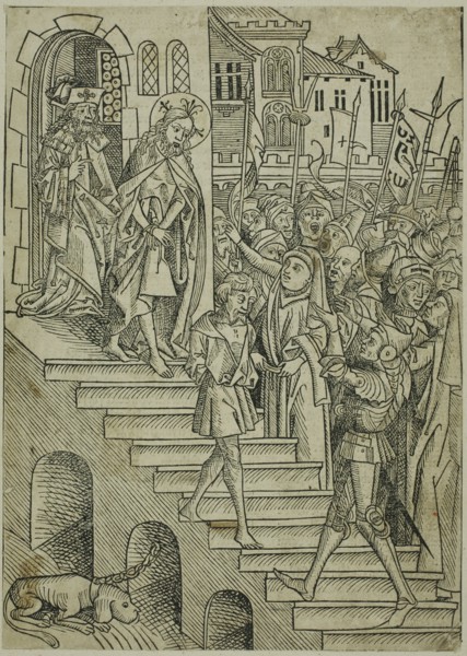 Christ Presented to the People, page 73 from the Treasury (Schatzbehalter), 1491. Creator: Michael Wolgemut.