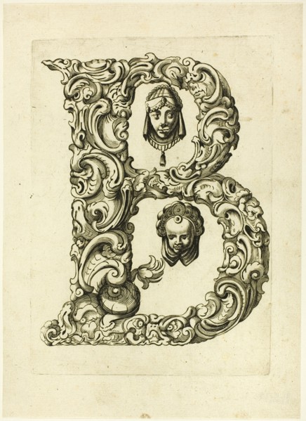 Letter B, 1630. Creator: Pierre Aubry.