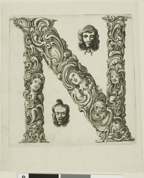 Letter N, 1630. Creator: Pierre Aubry.