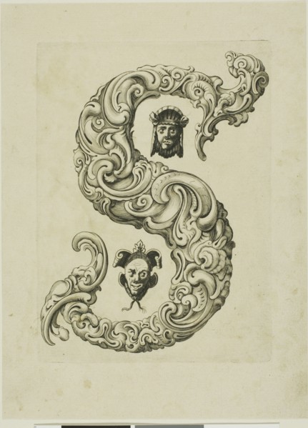 Letter S, 1630. Creator: Pierre Aubry.