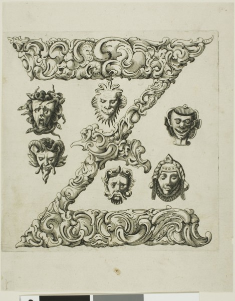Letter Z, 1630. Creator: Pierre Aubry.