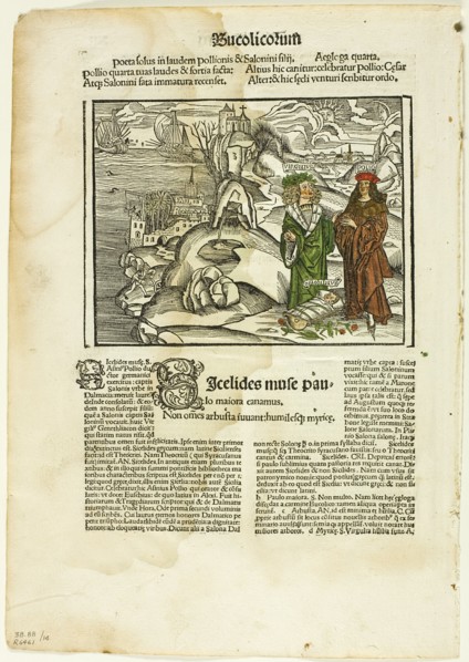 Illustration from Virgilius Opera, plate fourteen from Woodcuts..., 1502, assembled... 1937. Creators: Unknown, Max Geisberg.