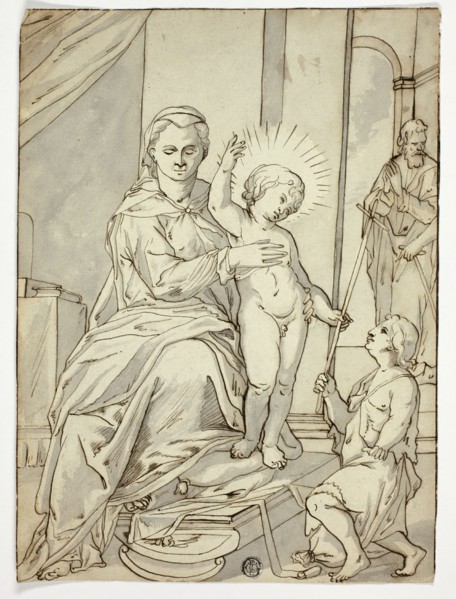 Holy Family with the Infant Saint John the Baptist, n.d. Creator: Unknown.