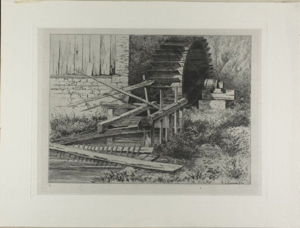 Mill in the Cressbeds at Veules, 1873. Creator: Carel Nicolaas Storm.