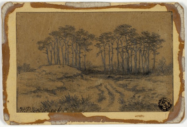 Path Through Trees, c. 1877. Creator: Hermanus Koekkoek.