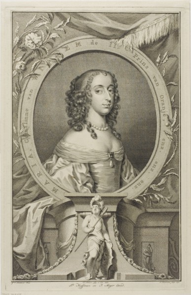 Maria, Wife of Willem II of Orange, n.d. Creator: Jacobus Houbraken.