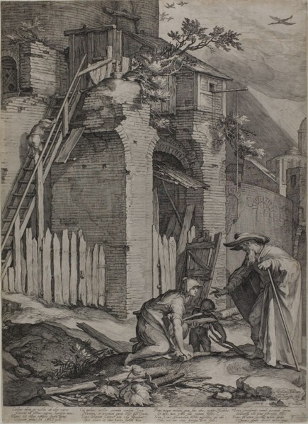 The Prophet Elie Arriving at the House of Sareptas' Widow, 1604. Creator: Jan Saenredam.
