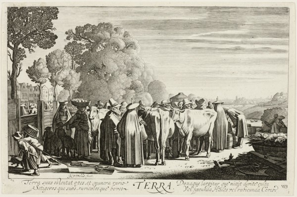 Earth, plate one from The Four Elements, 1622. Creator: Jan van de Velde II.