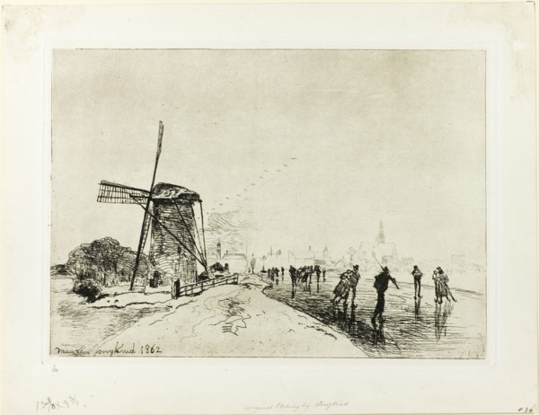 View of the Town of Maassluis, 1862. Creator: Johan Barthold Jongkind.