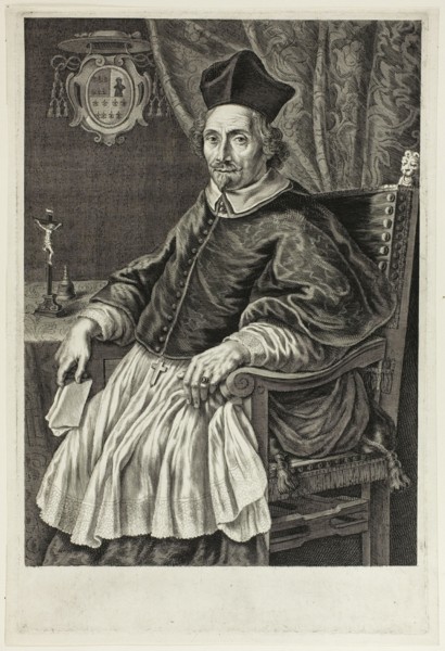 Portrait of Cardinal Zacharias de Mez, c. 1661. Creator: Cornelis de Visscher.