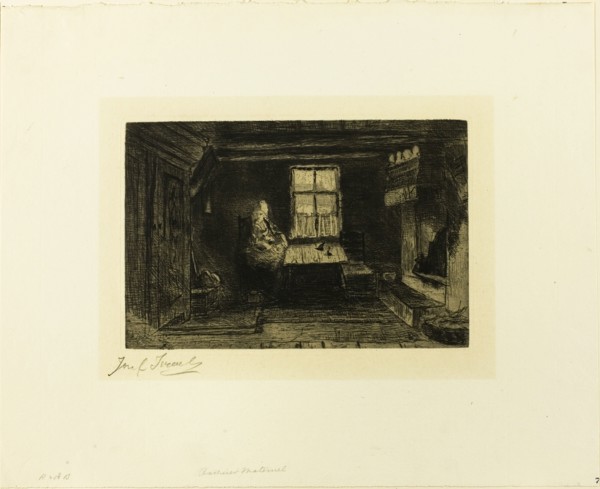 The Mother, c. 1890. Creator: Jozef Israels.