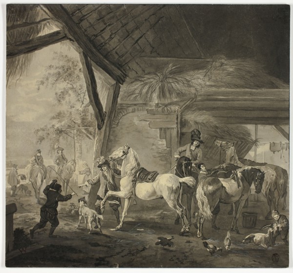 Interior of a Stable, n.d. Creator: Philip Wouverman.