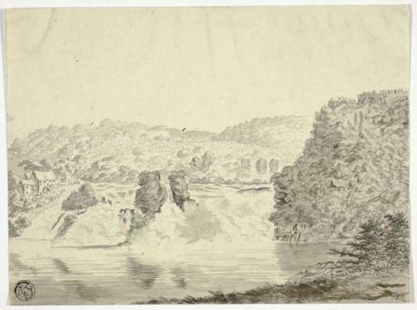 Rhone Waterfall near Schafhausen, n.d. Creator: Pieter Gaal.