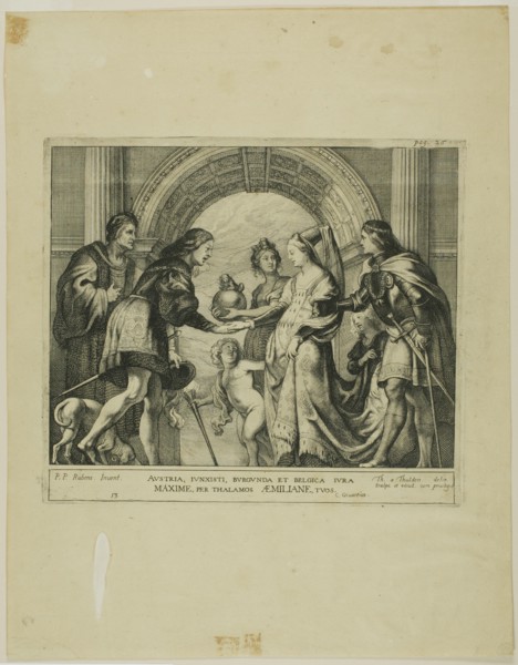 The Marriage of Maximilian of Austria with Mary of Burgundy, n.d. Creator: Theodoor van Thulden.