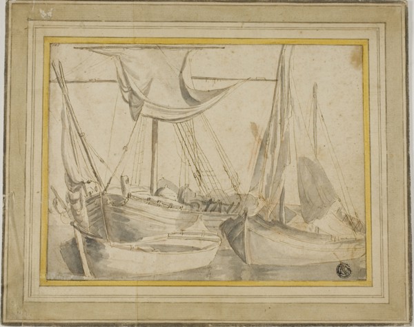 Three Boats, 1630/93. Creator: Willem van de Velde I.