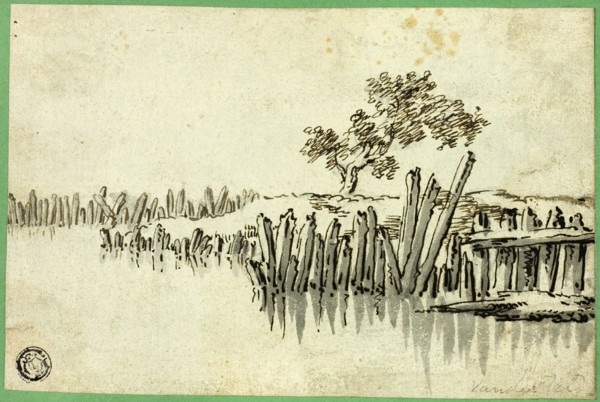 Stream with Pilings, n.d. Creator: Willem van de Velde I.