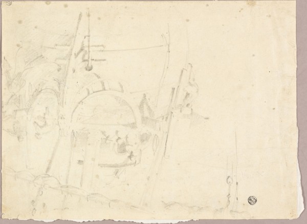 Ship with Sailors, n.d. Creator: Willem van de Velde the Younger.