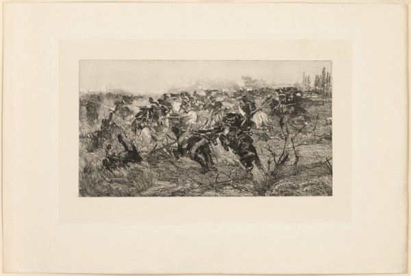 The Cavalry Charge, 1889. Creator: Giovanni Fattori.