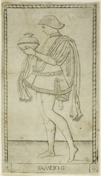 The Servant, plate two from The Ranks and Conditions of Men, c.1465. Creator: Unknown.