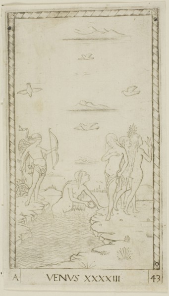 Venus, plate 43 from Planets and Spheres, c.1465. Creator: Unknown.